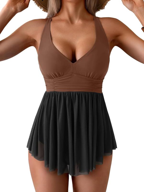 Tummy Control One Piece Swimdress
